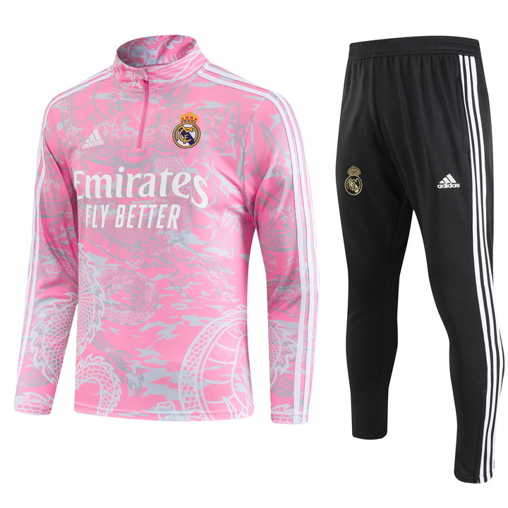 AAA Quality Real Madrid 23/24 Tracksuit - Pink Dragon